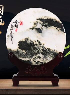 真正宗泰山石天然原石摆件泰山石敢当室内化路冲客厅办公室靠山石