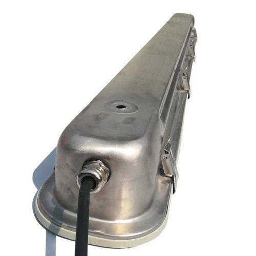 厂家直销三防灯不锈钢外壳套件 T8单管18W净化灯 LED不锈钢三防灯 - 图1