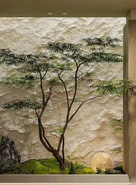 彷真绿色植物鸡爪槭假枫树景观造景橱窗商场茶室橱窗植物装饰套装