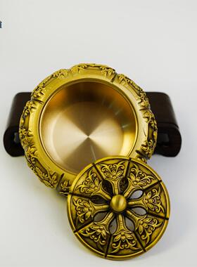 黄铜南瓜香炉铜香炉檀香炉盘香炉家用中式创意摆件薰香炉佛具用品