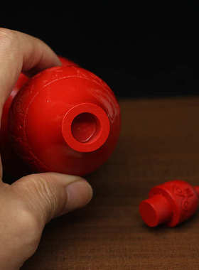 天然朱砂葫芦摆件客厅镇宅招财进宝工艺品玄关聚宝盆家居中式饰品