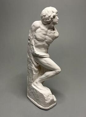 米开朗基罗复刻石膏像雕塑高级小众创意桌面摆件美术素描教具礼物