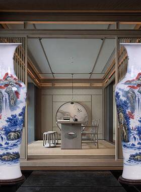 好运手绘陶瓷大花瓶景德镇客厅房酒店开业落地摆件乔迁礼物