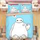 Customized cartoon cartoon super marine quilt covers, big white surrounding children's dormitory three-piece set