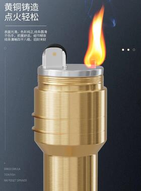 创意黄火箭打火火箭火模型打火机摆件仿真发航空射运载箭打火铜机