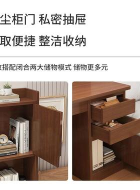 桌上书架置物架多层家用小型简易办公桌电脑大容量书桌桌面收稳固