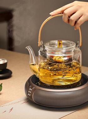 福也黑晶炉煮茶器家用多功能小型电磁炉新款烧水壶煮茶炉功夫茶