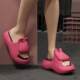 New 7.0cm heightening EVA rabbit thick-soled slippers for women's summer home indoor and outdoor wear on the beach with a shit-stepping feeling.