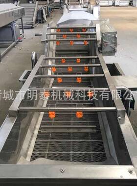 半夏气浴喷淋清洗机红薯叶红薯梗洗菜机鱼腥草果蔬气泡清洗机