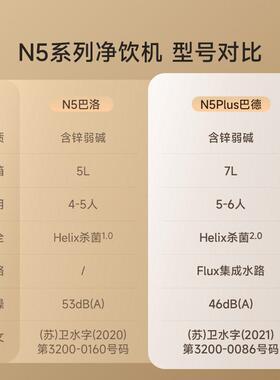 碧云泉锌N能5碧云泉N5含弱碱净饮水器智台即式加热反渗透矿物质直