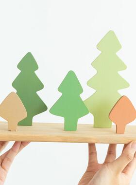 阿楹奶油欧书架装饰电幼视柜北儿童房儿园可BJ1712xs爱小摆拍件木