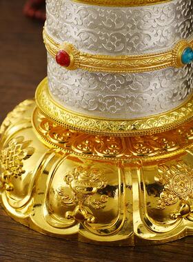 指捻转经UWX筒密宗轮手指捻转经六字真言观心咒音转筒佛前摆经件