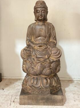 越南沉香原木雕刻大日如来摆件坐佛主家居乔迁摆放工艺品居家摆设