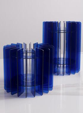 现代简约克莱因摆件SPZ电花器创意家居软装蓝客视厅桌面柜