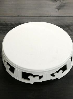 摆件底座花盆花瓶陶瓷香炉镂空石雕石头托 托盘增高盆景实木佛像