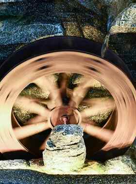 水幕墙流水屏风花园庭院布置景观循环水假山喷泉户外水景造景摆件