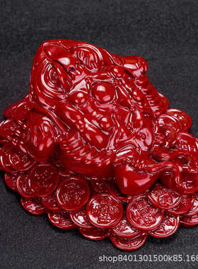 蟾礼品朱开业砂金蟾蜍金砂大号足紫摆件直播三办公桌