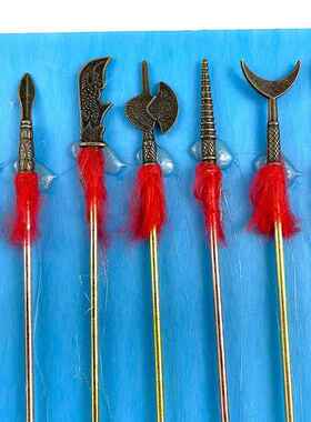 十八般兵器古代兵器谱微缩迷你模型刀戟斧叉三国演义玩具收藏摆件