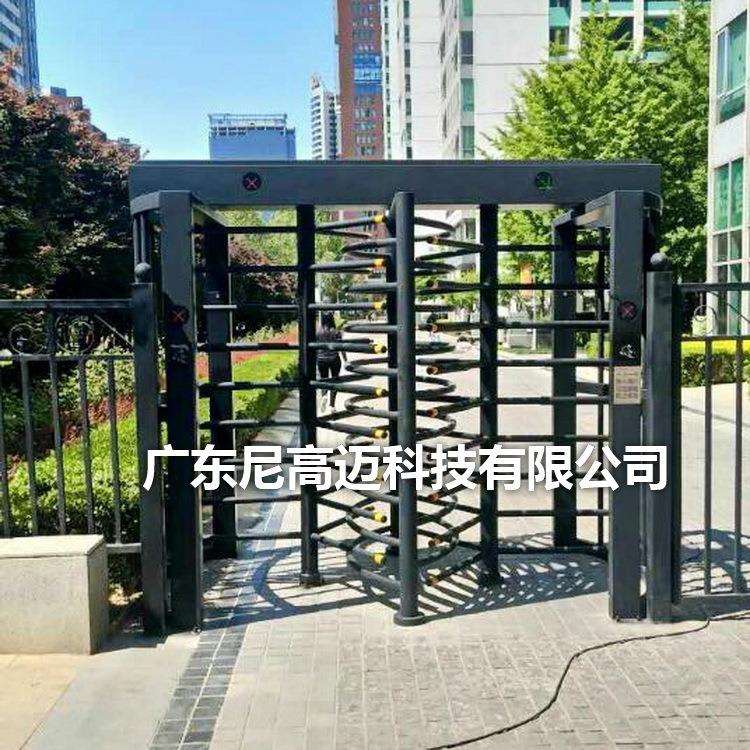 Building community electric full-height revolving door IC card access control one-way turnstile face fingerprint attendance closed fence door