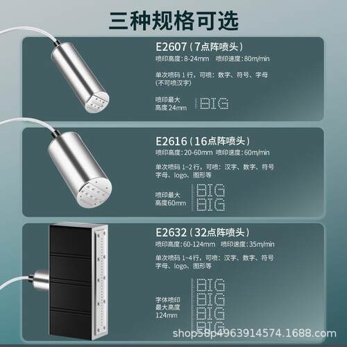领迅2600自动大字符油墨喷码机水泥喷码机钢板喷码机化工编织袋 - 图1