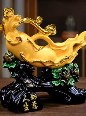 人生如意家居摆件装饰品客厅电视柜玄关桌面工艺品乔迁商务送礼