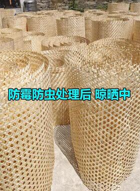 装修悬吊式天花板竹席镂空竹编装墙装饰材料民宿休闲农场碳化竹席
