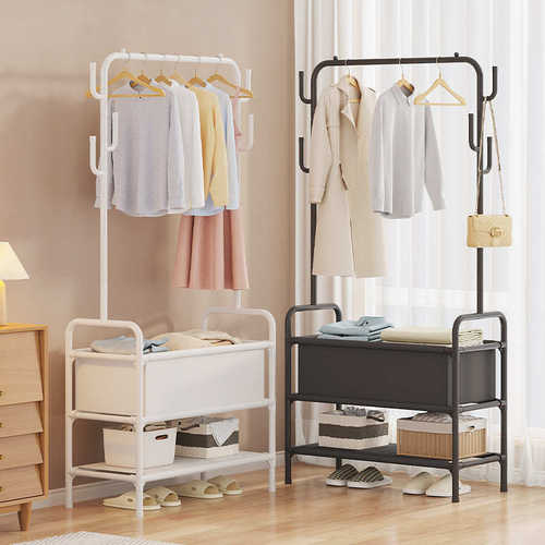 挂衣架落地家用简易衣帽架挂衣服架子置物架宿舍卧室帽子收纳架 - 图1