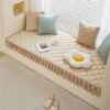 Bay window mat, thickened window sill mat, non-slip, four-season machine washable, thickened sponge mat, balcony bay window mat