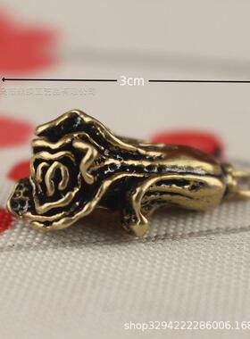 黄铜做旧白菜钥匙扣吉祥白菜挂坠创意汽车钥匙链挂件钥匙圈环