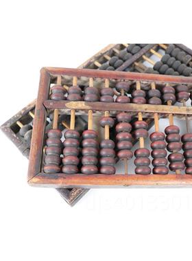 高档民俗老物件收藏品传老实木式盘旧货算盘古董怀旧算农村统装饰