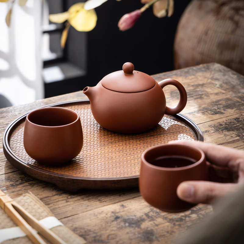 Original ore purple sand pot capacity handmade teapot Zhu single bubble tea red purple sand Xishi Kungfu clay teapot size