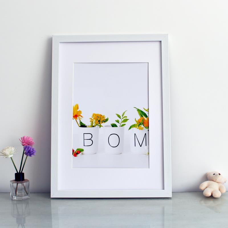 塑料相框挂墙a3A4纸画 画框4k八8K开 空框素描油画 画外框装裱12 - 图2