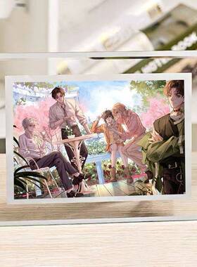 人鱼陷落水晶相框兰波白楚年照片桌面摆件朋友闺蜜礼物周边