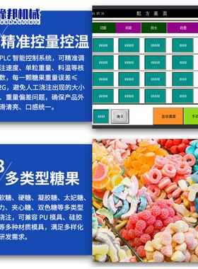 全自动糖果浇注机桌面糖衣机多功能精准控量糖果机软硬糖加工设备
