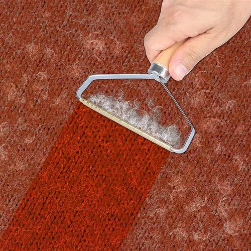 Portable Lint Remover Pet Hair Remover Brush Carpet Wool Coa - 图0