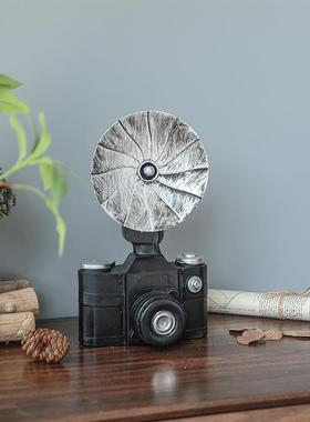 LOAT复古风树脂摆件 酒吧 服装店装饰品 老式照相机