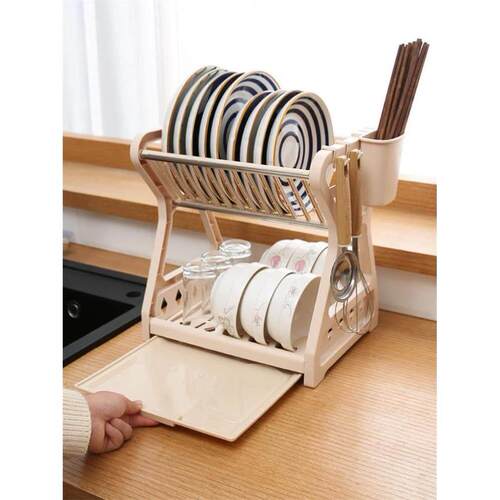dish drying rack storage kitchen cup holder organizer洗碗架 - 图1
