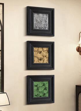 中古风玄关拐角壁挂画法式复古软装入户背景墙客厅实物立体装饰画