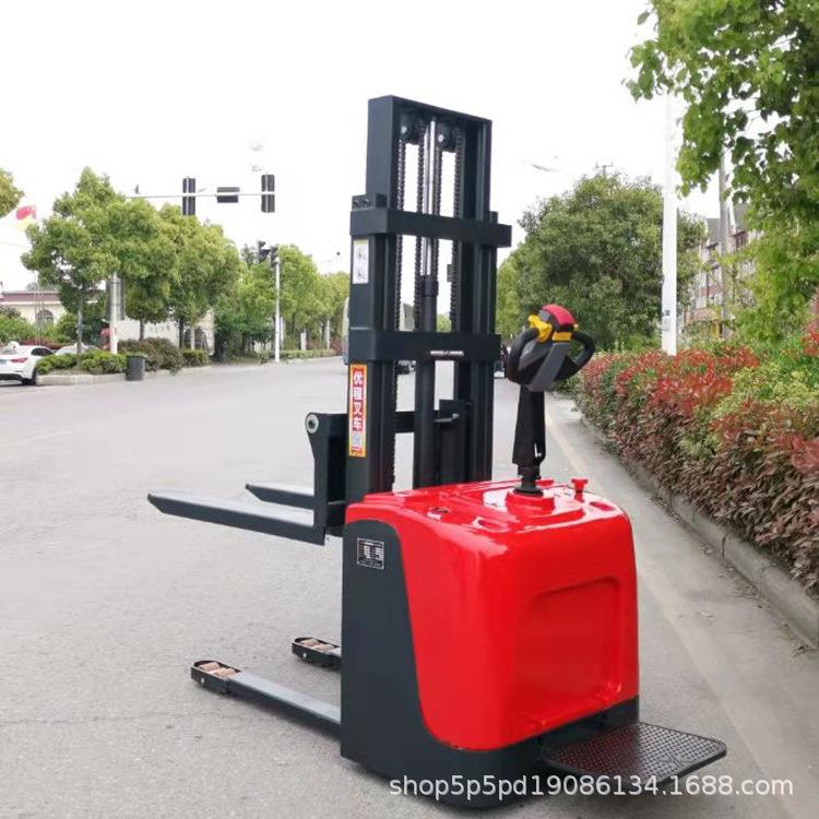 站驾式堆高车2吨液压升高叉车1吨装卸托盘全电动堆高车电动叉车 - 图2