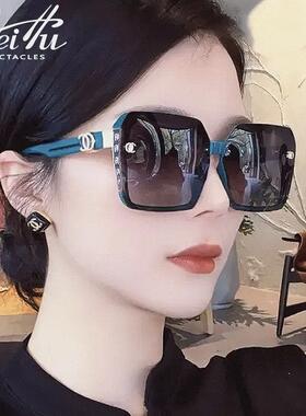 太阳眼镜女2025新款高级感偏光抗UV大框显得脸小方圆脸开 车太阳