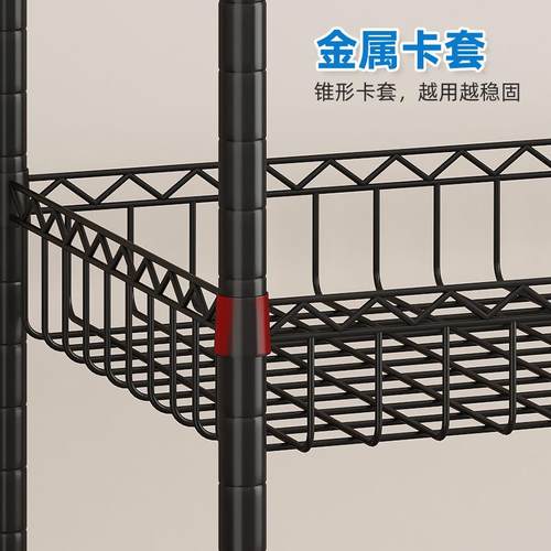 可拆卸金属网篮挂衣架加厚家用钢架出租房衣橱收纳架 - 图2