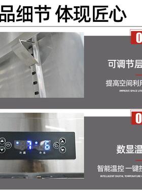 四六门冰柜商用家用厨房立式冷藏冷冻柜双温柜大容量四门六门冰箱