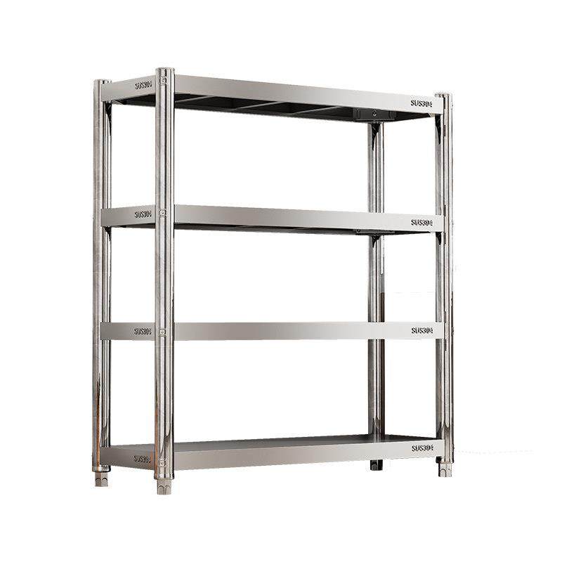 304不锈钢加厚加粗厨房置物架烤箱微波炉锅架多层落地收纳架货架,淘宝优惠券,粉丝福利购,淘宝优惠卷