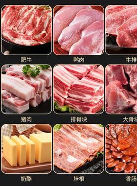 猪排牛排砍排机带骨冻肉五花肉切片机香肠腊肠培根切片机薄厚可调