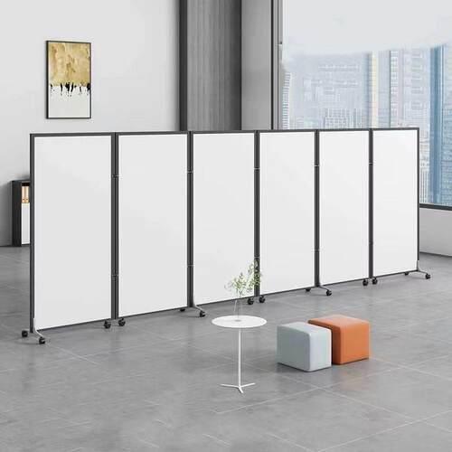 办公室隔断屏风可折叠移动隔板隔离围挡板工厂车间活动隔断墙带门 - 图2