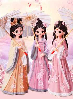 创意礼品汉服女孩摆件系列烟雨江南款少女心装饰品送女生生日礼物