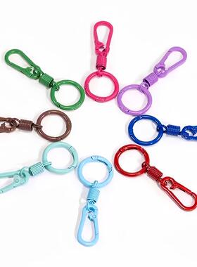 New Macaron Multicolor Spring Keychain Carabiner, Stylish St