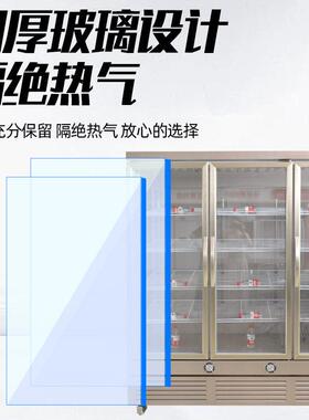 饮料啤酒展示柜冷藏保鲜柜便利店蔬菜水果立式冰柜商用三门冰箱