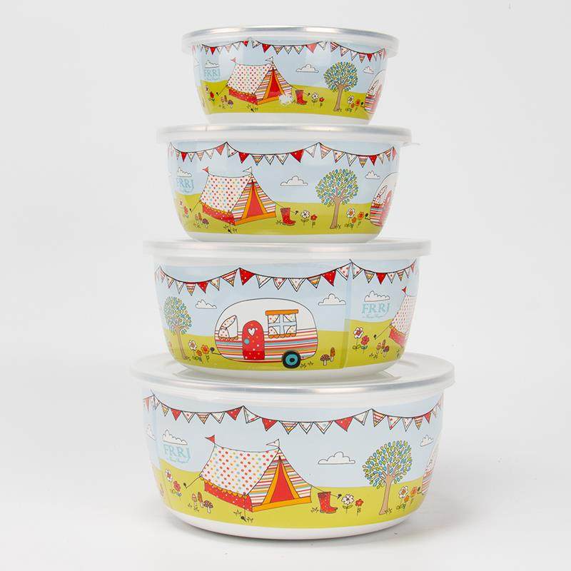 日式搪瓷碗儿童碗带刻度保鲜碗加厚带盖零食保鲜碗儿童辅食加厚碗,淘宝优惠券,粉丝福利购,淘宝优惠卷