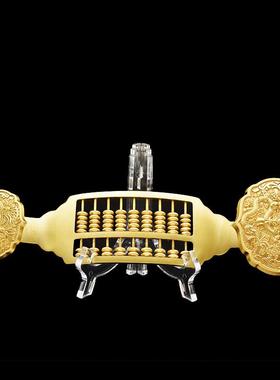 宏达 黄铜 一本万利铜算盘 精打细算如意算盘铜器摆件